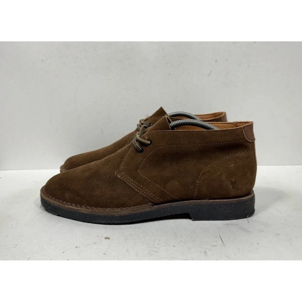 Frye Chukka Boots Brown Suede Desert Crepe Sole Men's Size 11 3481380 BRN